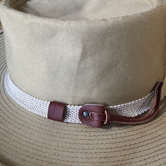 VINTAGE CUSTOM MADE BEE HATS BOHO TAN NEUTRALS VERSATILE SUN HAT M OS UNISEX ? - Picture 4 of 10